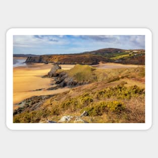 Three Cliffs Bay, Gower Sticker